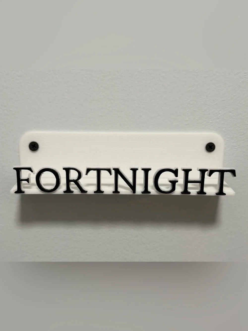 Fortnight white with a black inlay 7” vinyl holder